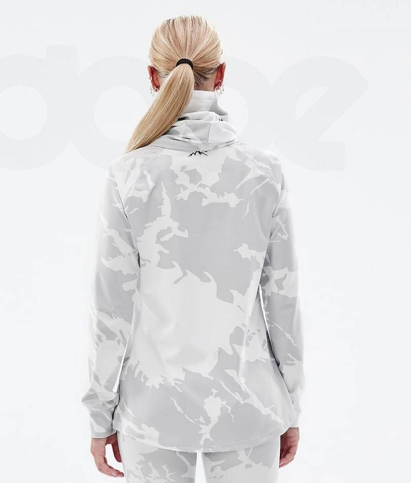 Grey Camo Women's Dope Snuggle W Base Layer Tops | India_D1887