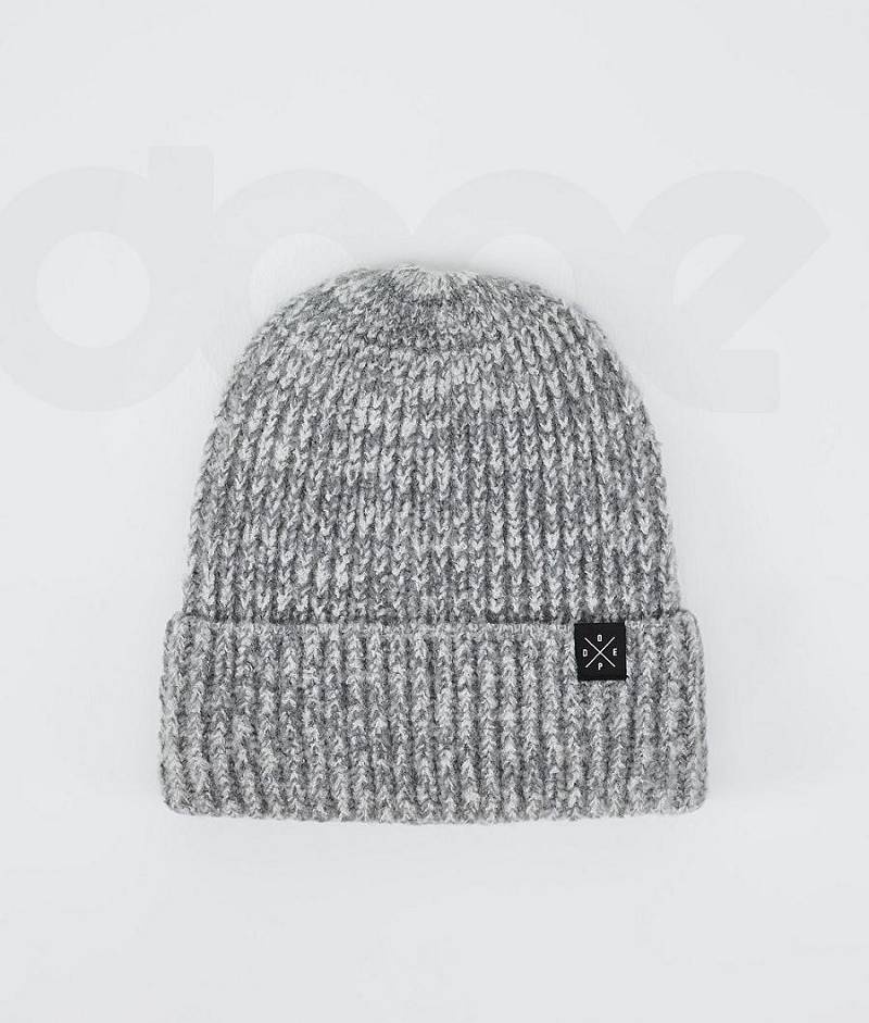 Grey Men\'s Dope Chunky Beanies | India_D2052