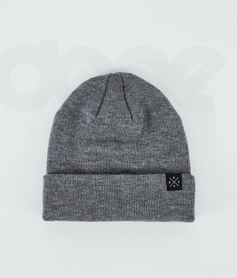 Grey Men's Dope Solitude Beanies | India_D1267