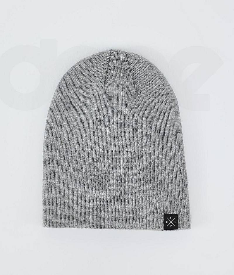 Grey Men's Dope Solitude Beanies | India_D2202