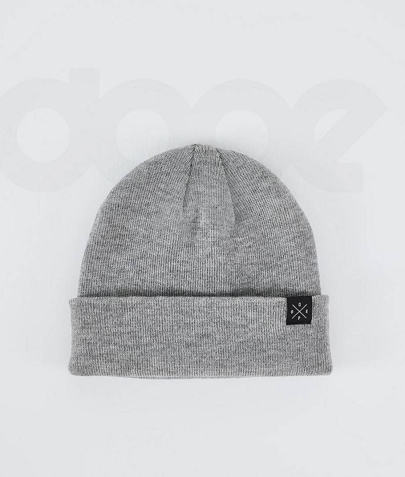 Grey Men\'s Dope Solitude Beanies | India_D2202