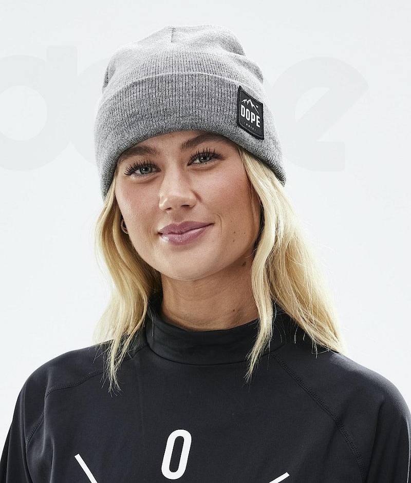 Grey Women's Dope Paradise Beanies | India_D1503