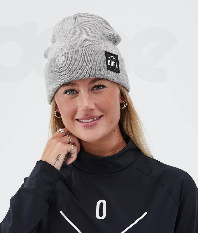 Grey Women's Dope Paradise Beanies | India_D2095