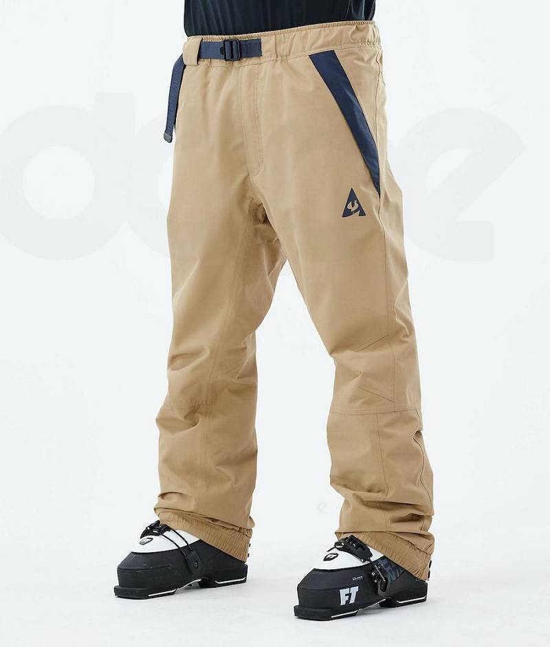 Khaki Blue Men\'s Dope JT Blizzard Ski Pants | India_D1750