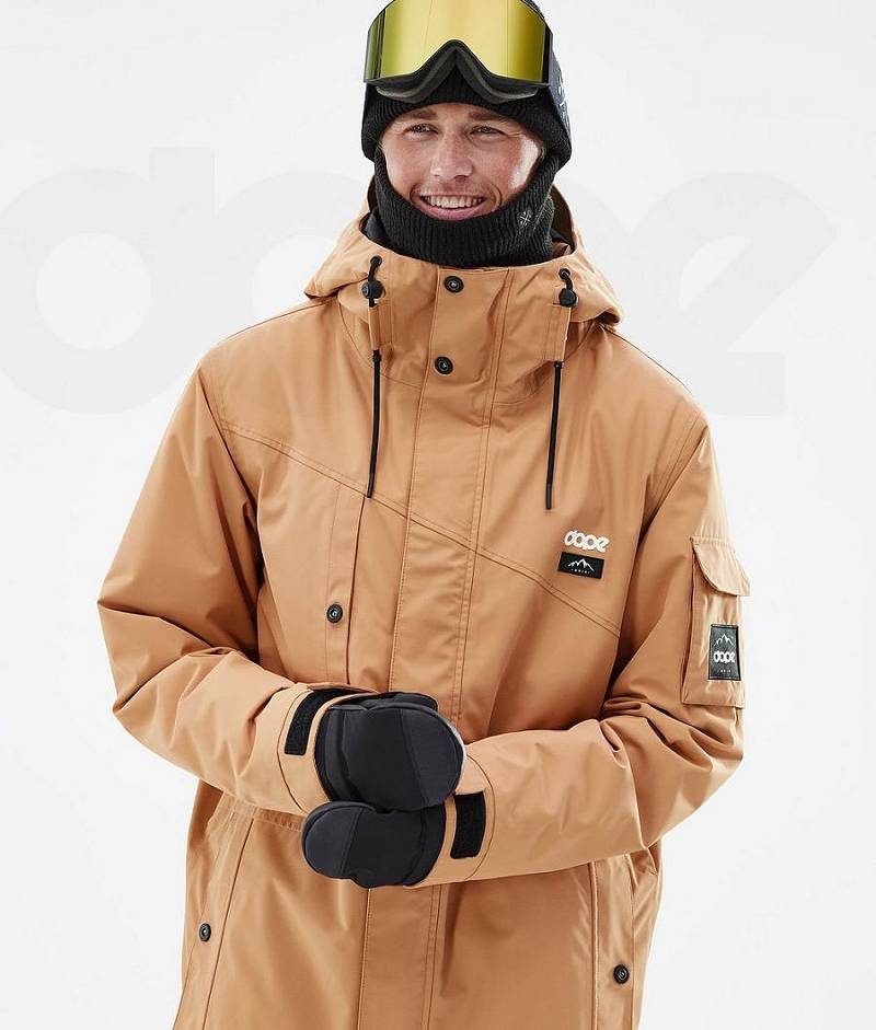 Khaki Men's Dope Adept Ski Jackets | India_D1104