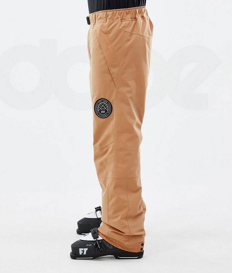 Khaki Men's Dope Blizzard Ski Pants | India_D1457