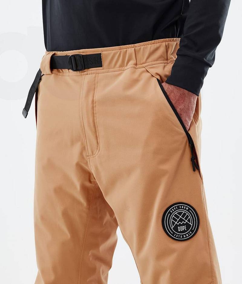 Khaki Men's Dope Blizzard Ski Pants | India_D1457