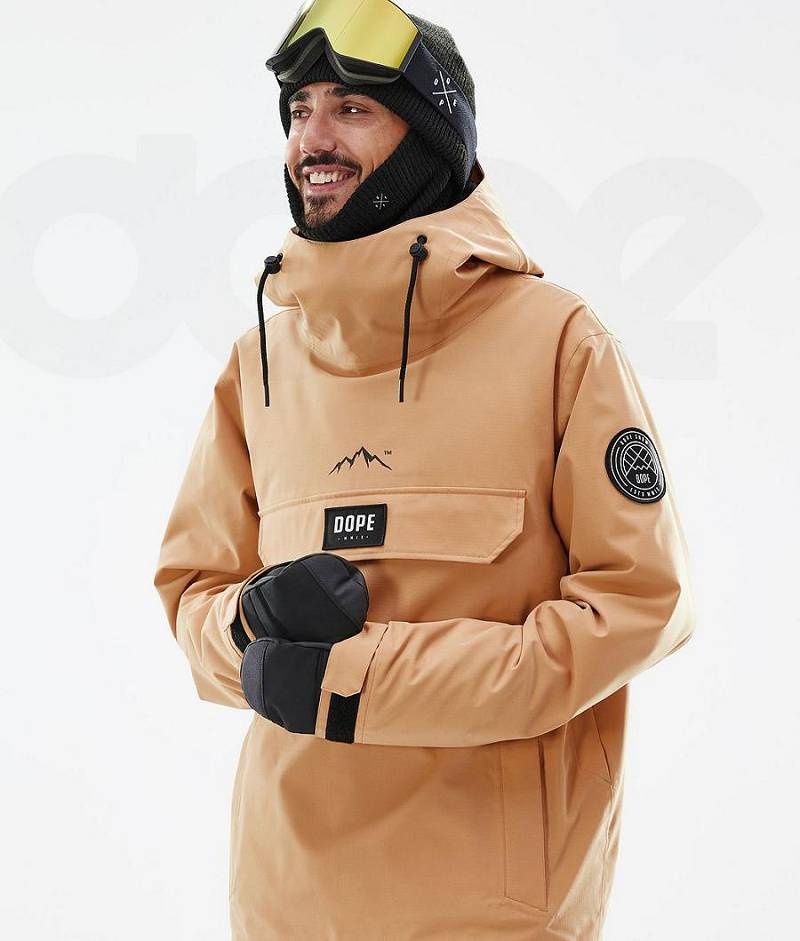 Khaki Men's Dope Blizzard Snowboard Jackets | India_D1319