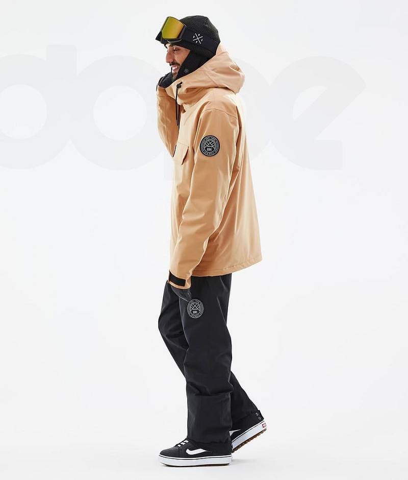 Khaki Men's Dope Blizzard Snowboard Jackets | India_D1319