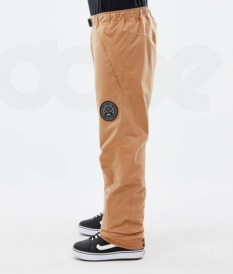 Khaki Men's Dope Blizzard Snowboard Pants | India_D1320