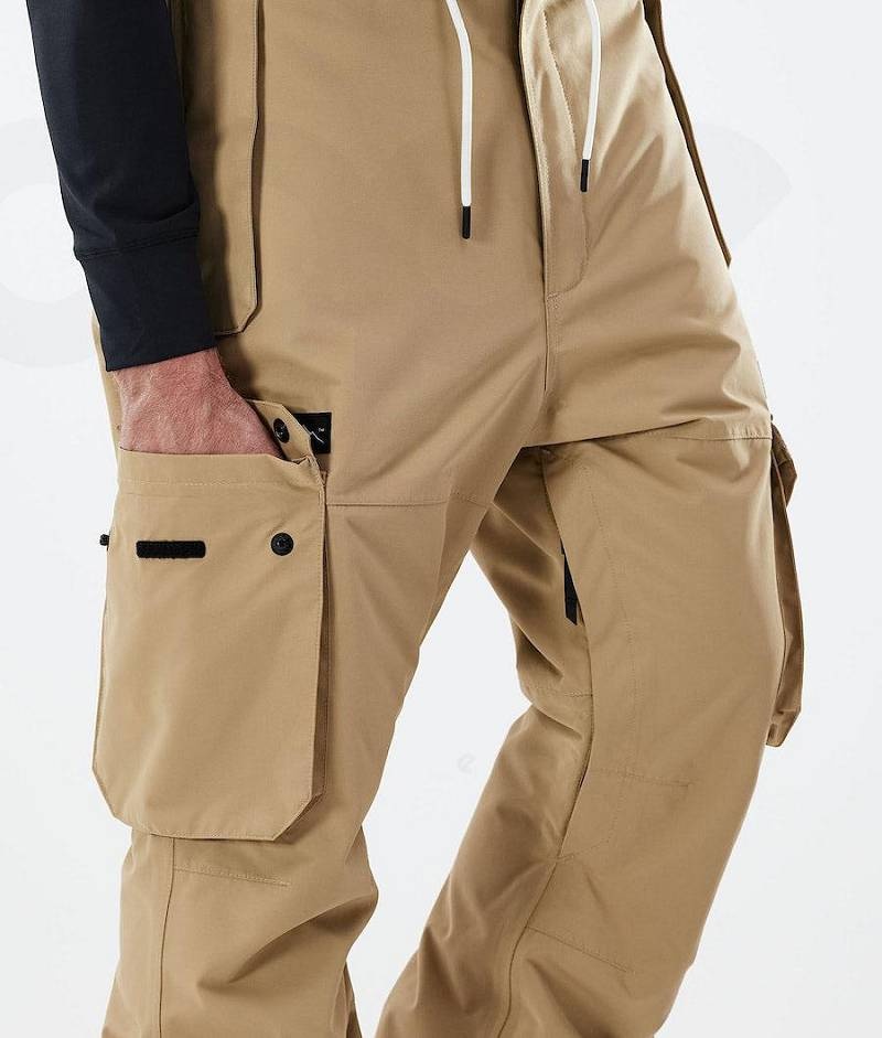 Khaki Men's Dope Iconic 2021 Snowboard Pants | India_D2000