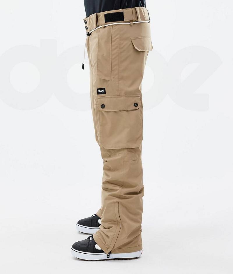 Khaki Men's Dope Iconic Snowboard Pants | India_D1756