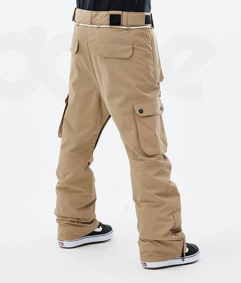 Khaki Men's Dope Iconic Snowboard Pants | India_D1756