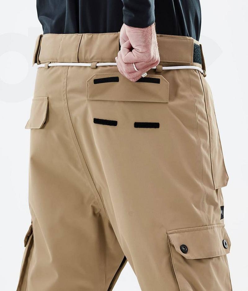 Khaki Men's Dope Iconic Snowboard Pants | India_D1756