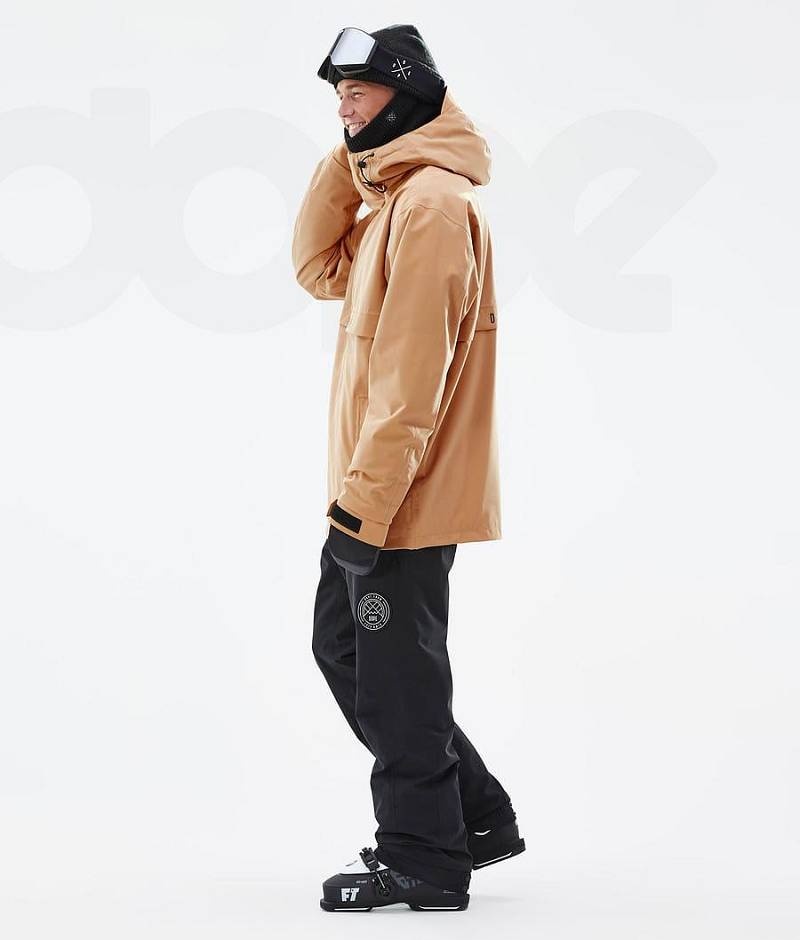 Khaki Men's Dope Legacy Ski Jackets | India_D2102