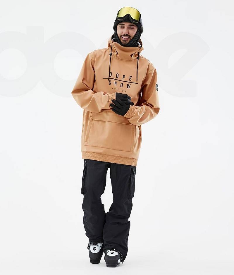 Khaki Men's Dope Wylie Ski Jackets | India_D1772