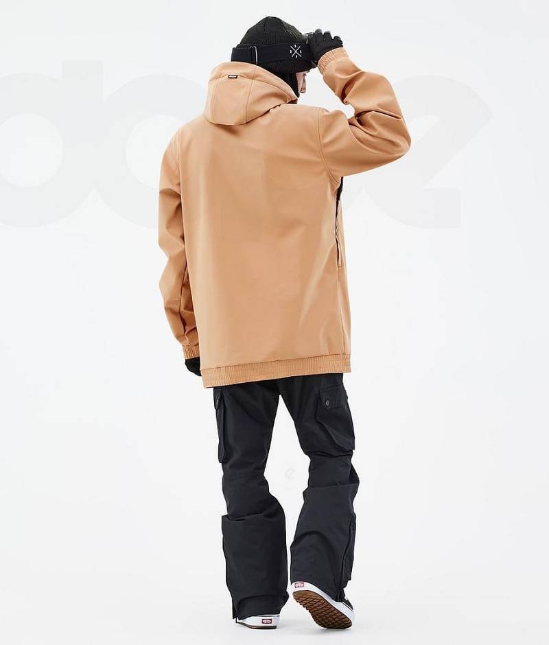 Khaki Men's Dope Wylie Snowboard Jackets | India_D1445