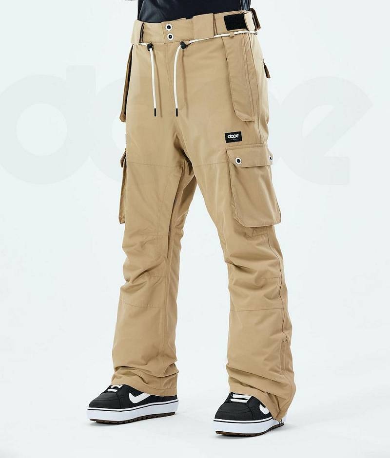 Khaki Women\'s Dope Iconic W 2021 Snowboard Pants | India_D1400