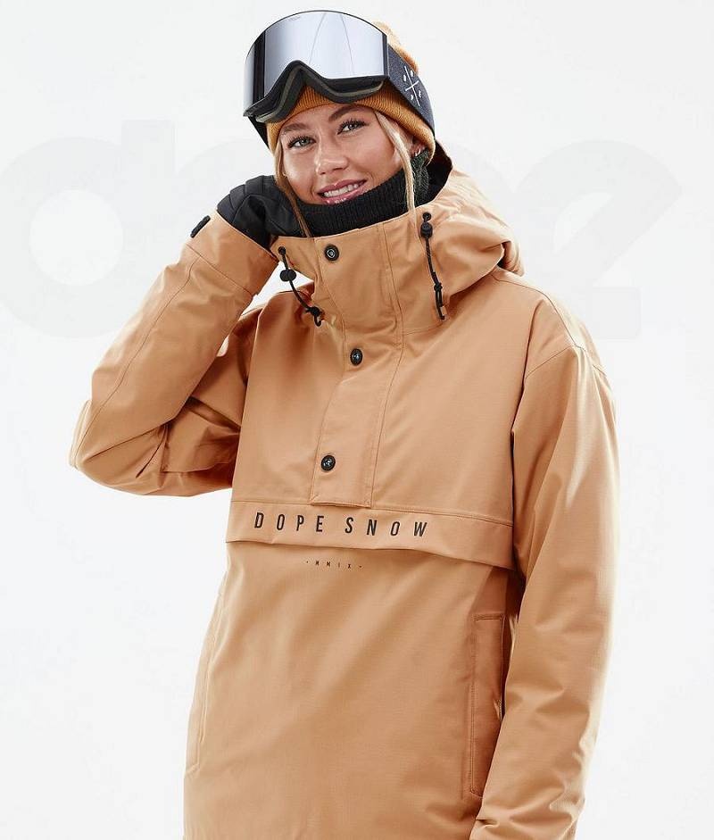 Khaki Women's Dope Legacy W Ski Jackets | India_D1588