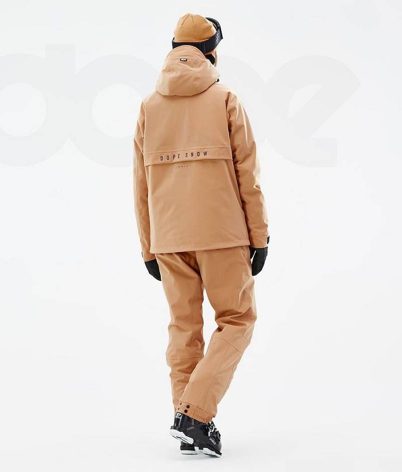 Khaki Women's Dope Legacy W Ski Jackets | India_D1588