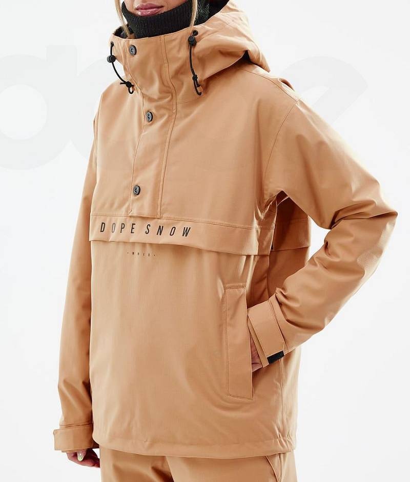 Khaki Women's Dope Legacy W Ski Jackets | India_D1588