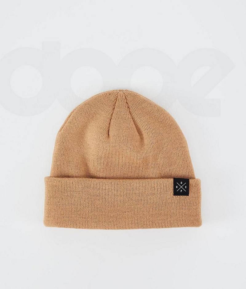 Khaki Women\'s Dope Solitude Beanies | India_D1974