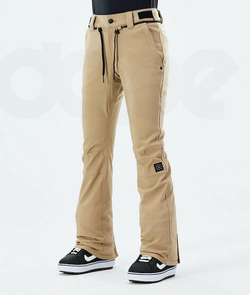 Khaki Women\'s Dope Tigress W 2021 Snowboard Pants | India_D2180