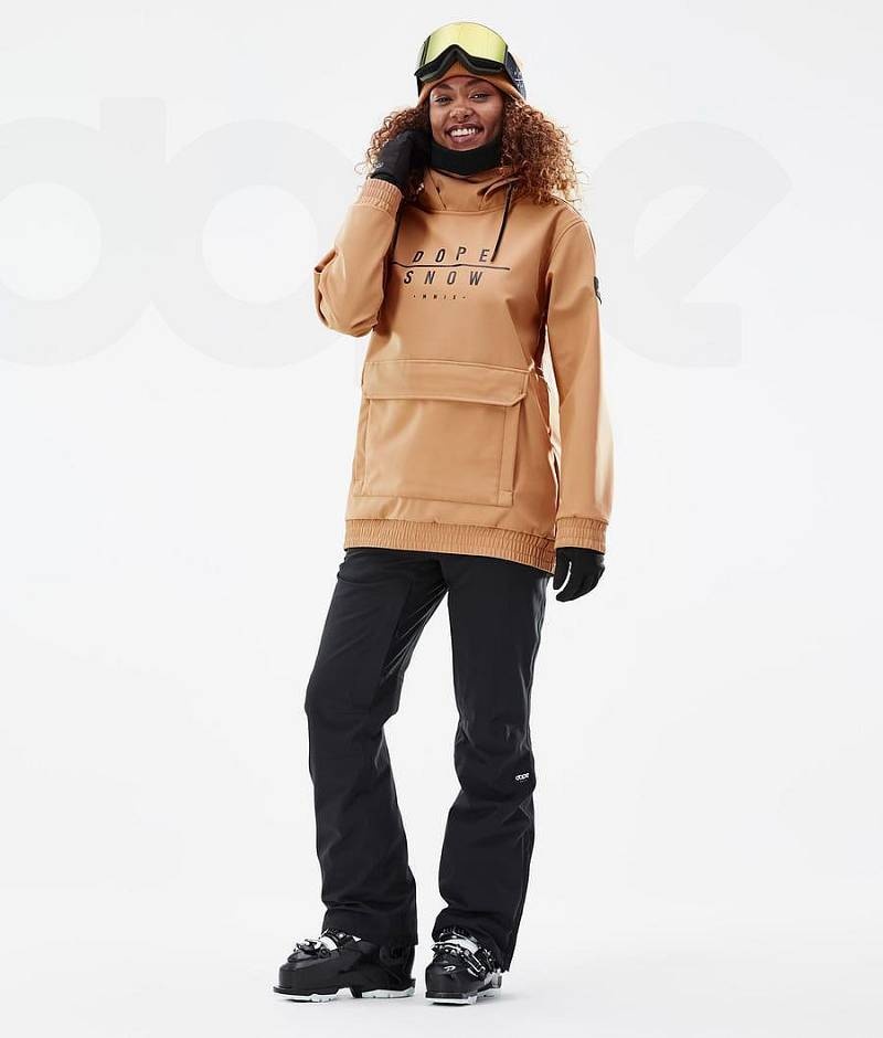 Khaki Women's Dope Wylie W Ski Jackets | India_D2283