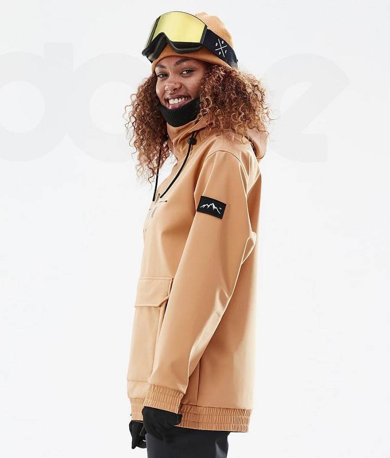 Khaki Women's Dope Wylie W Ski Jackets | India_D2283