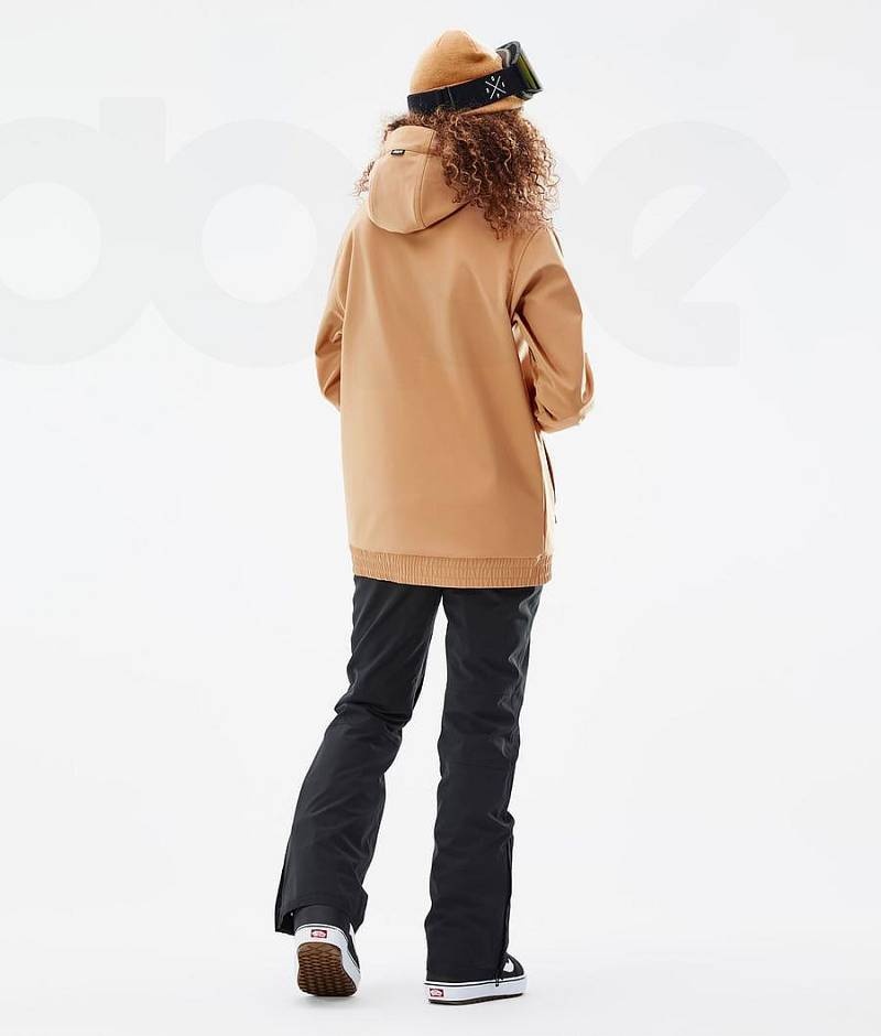 Khaki Women's Dope Wylie W Snowboard Jackets | India_D1545