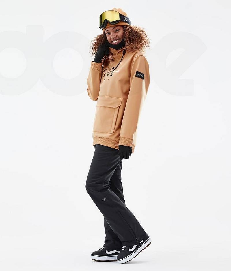 Khaki Women's Dope Wylie W Snowboard Jackets | India_D1545