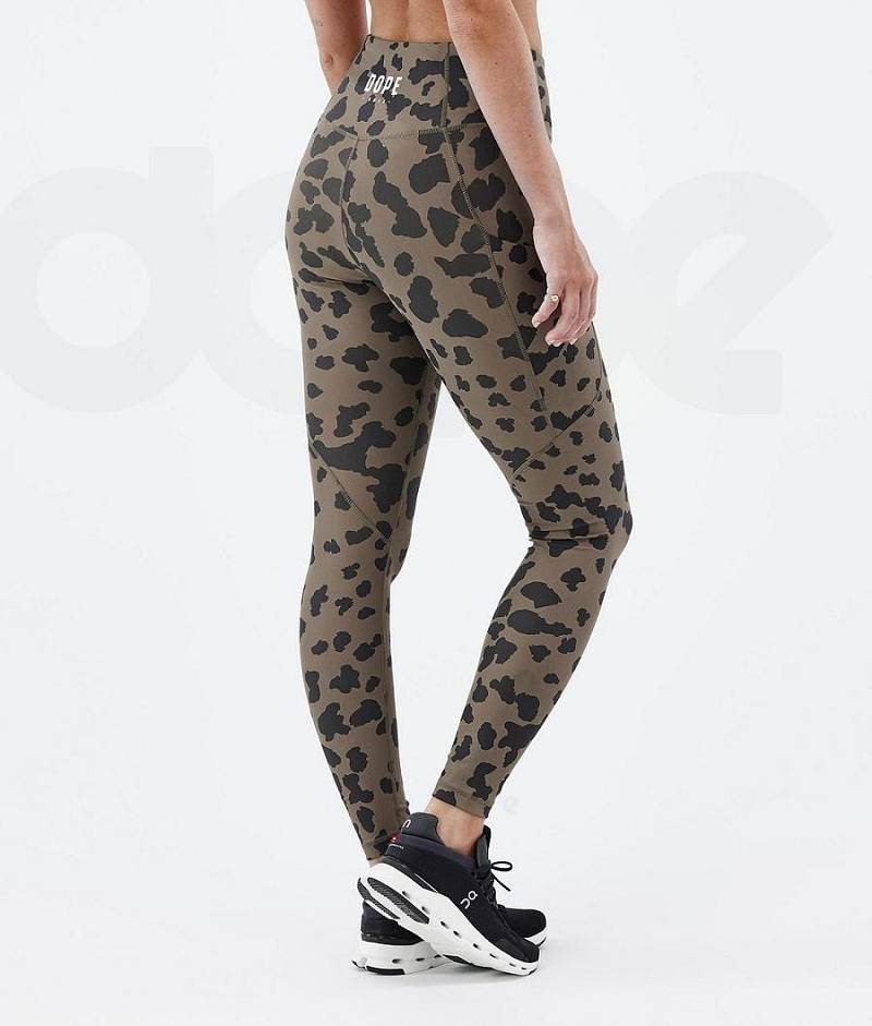 Leopard Women's Dope Lofty Tech Leggings | India_D2413