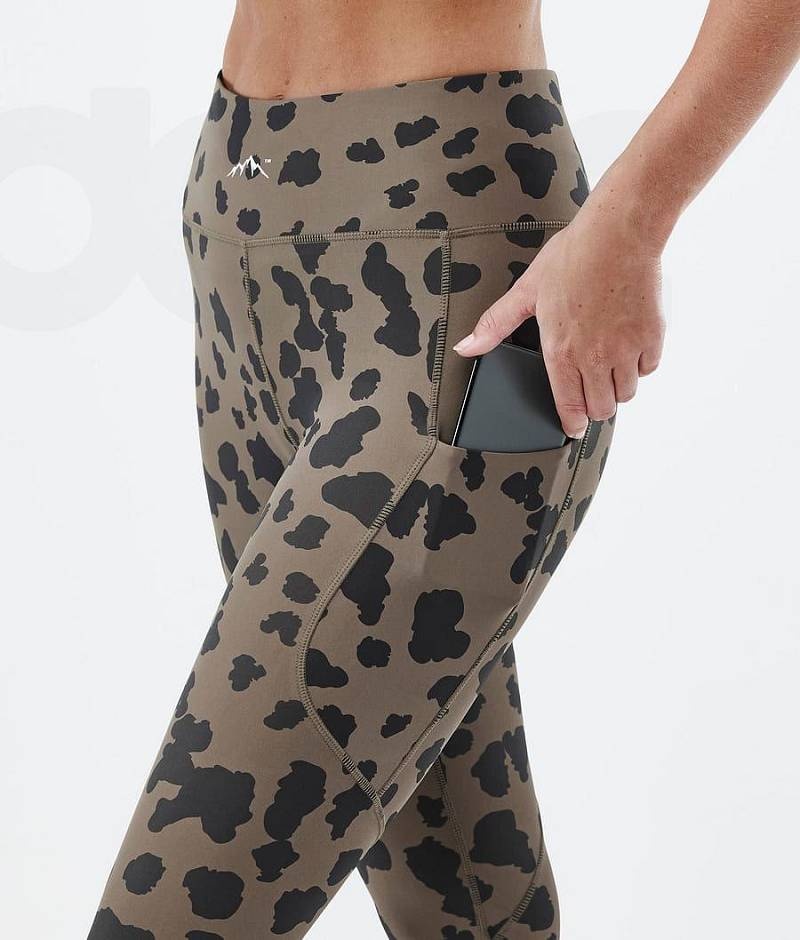 Leopard Women's Dope Lofty Tech Leggings | India_D2413