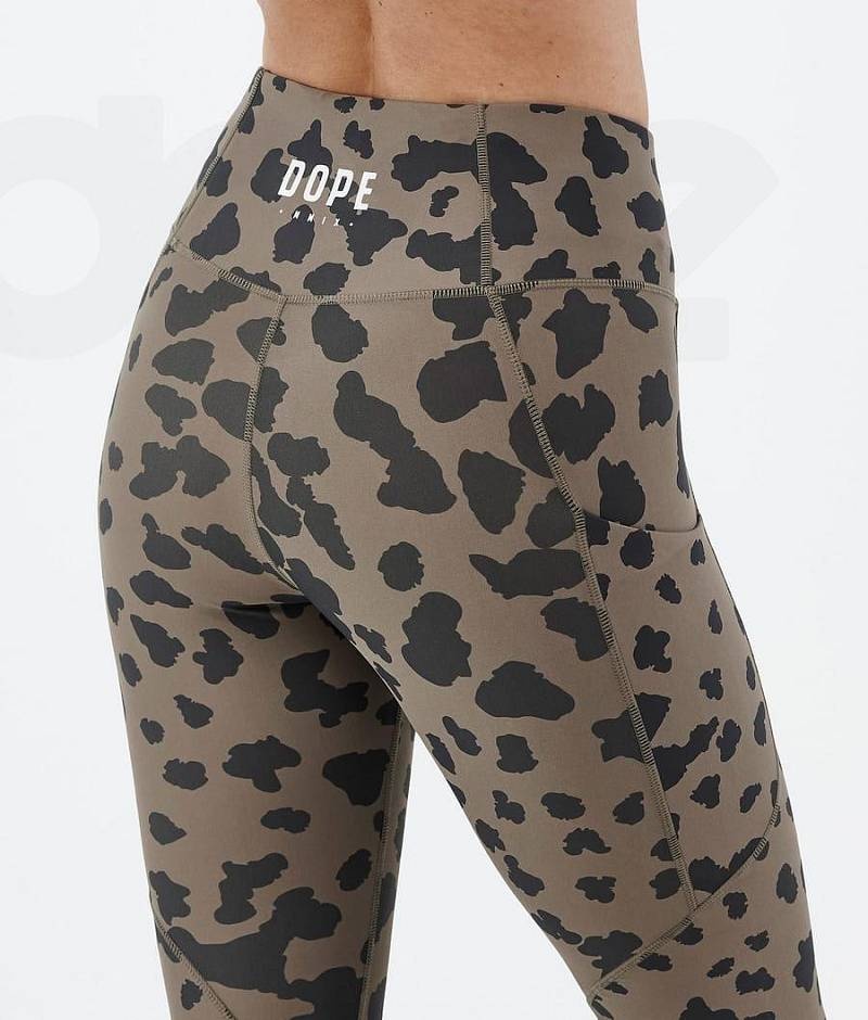 Leopard Women's Dope Lofty Tech Leggings | India_D2413