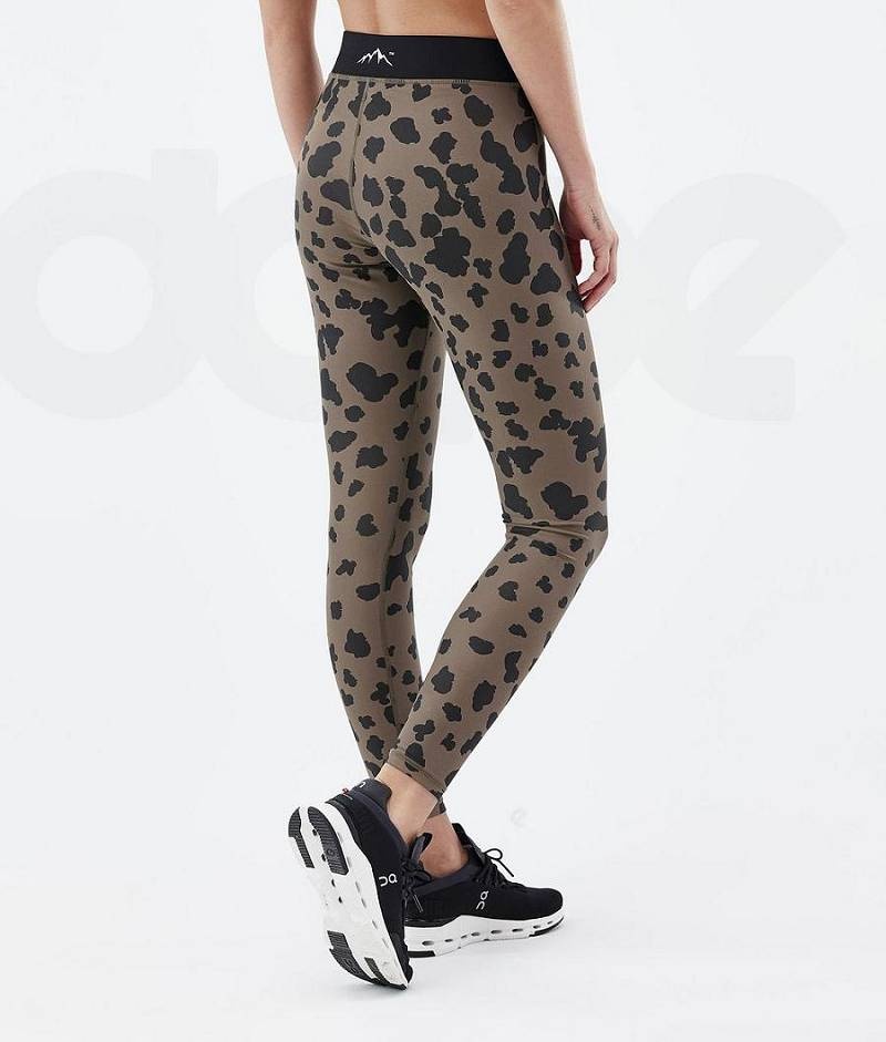 Leopard Women's Dope Razor Leggings | India_D1564