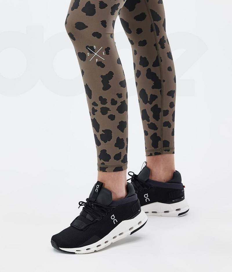 Leopard Women's Dope Razor Leggings | India_D1564