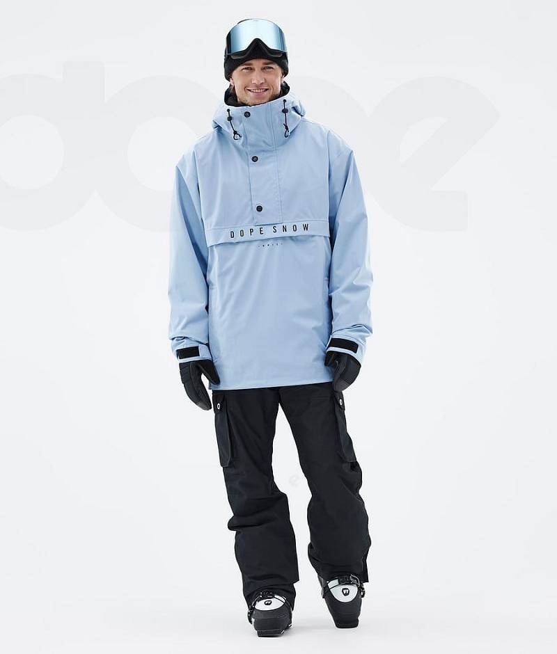 Light Blue Men's Dope Legacy Ski Jackets | India_D1747