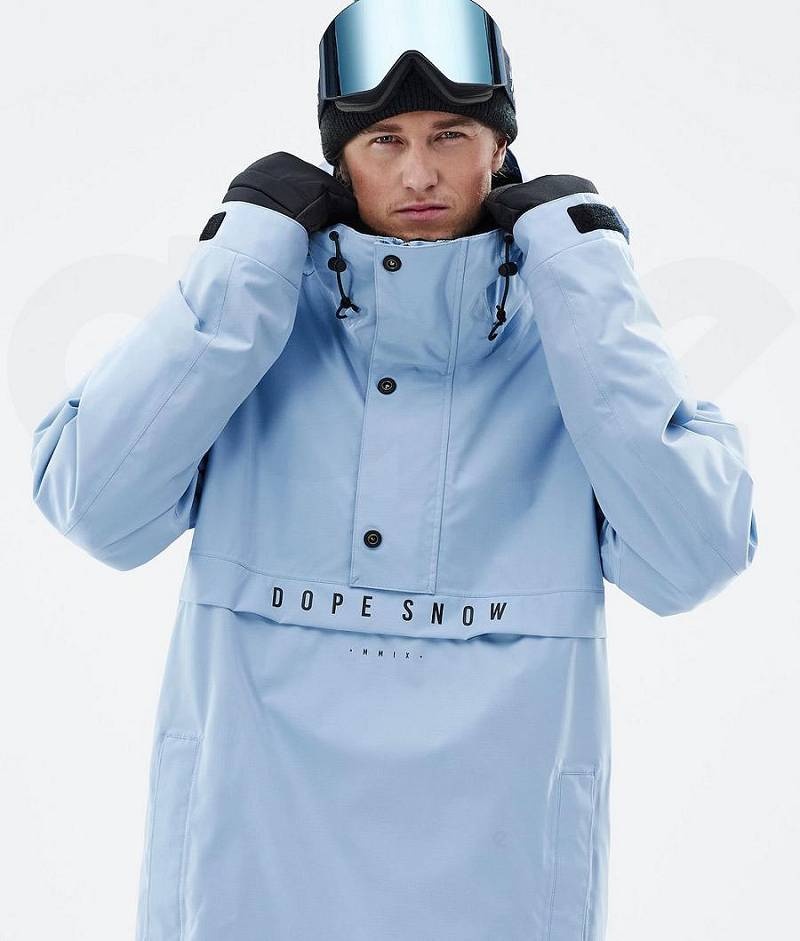 Light Blue Men's Dope Legacy Snowboard Jackets | India_D1850