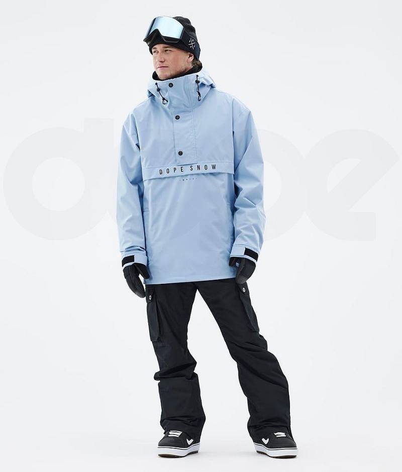 Light Blue Men's Dope Legacy Snowboard Jackets | India_D1850