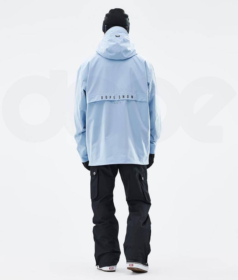 Light Blue Men's Dope Legacy Snowboard Jackets | India_D1850