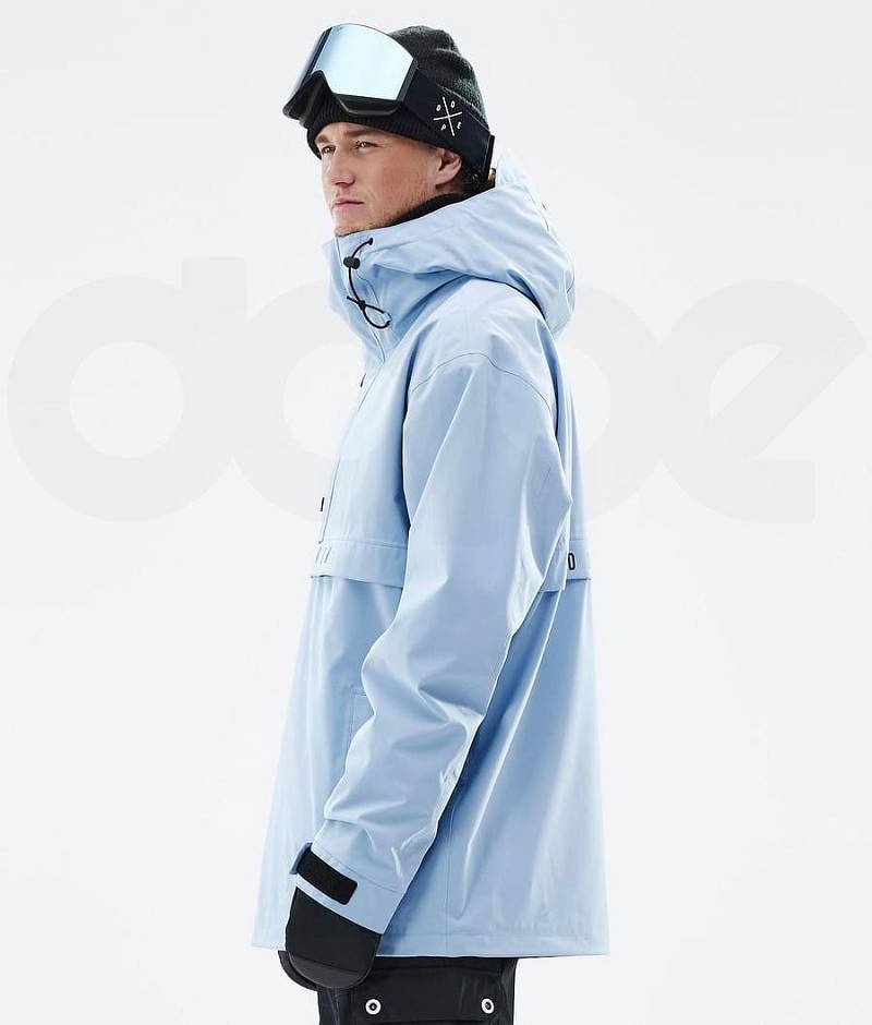 Light Blue Men's Dope Legacy Snowboard Jackets | India_D1850