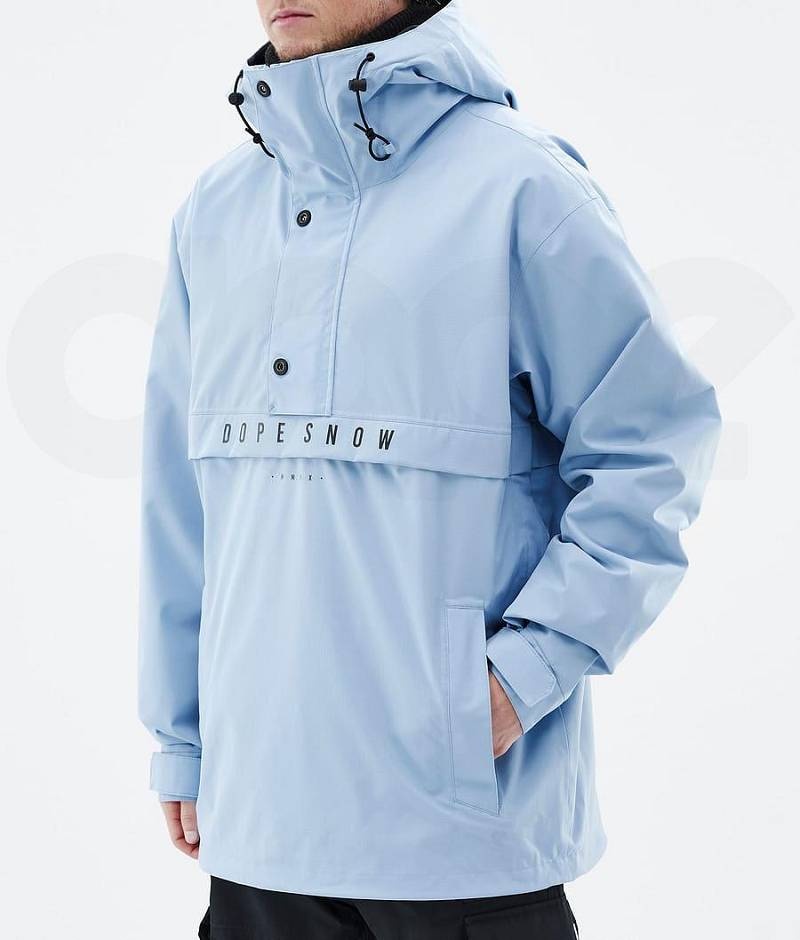 Light Blue Men's Dope Legacy Snowboard Jackets | India_D1850