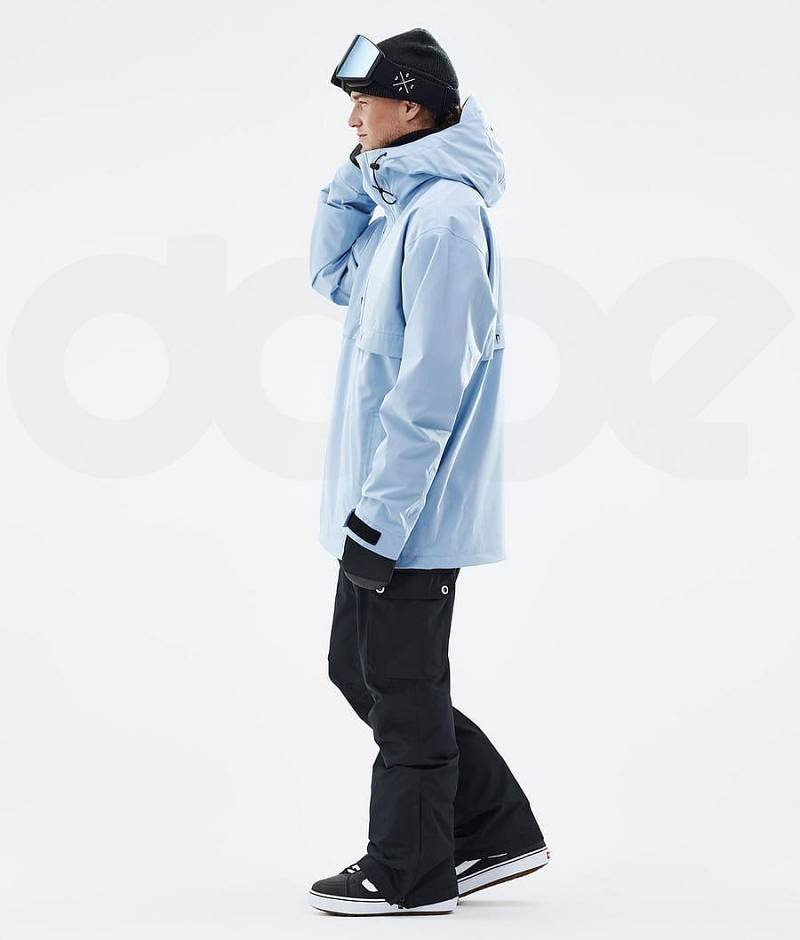 Light Blue Men's Dope Legacy Snowboard Jackets | India_D1850