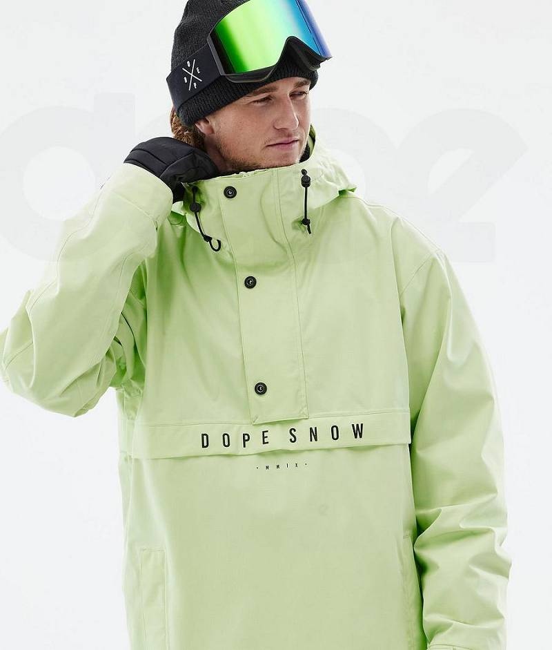 Light Green Men's Dope Legacy Ski Jackets | India_D2101