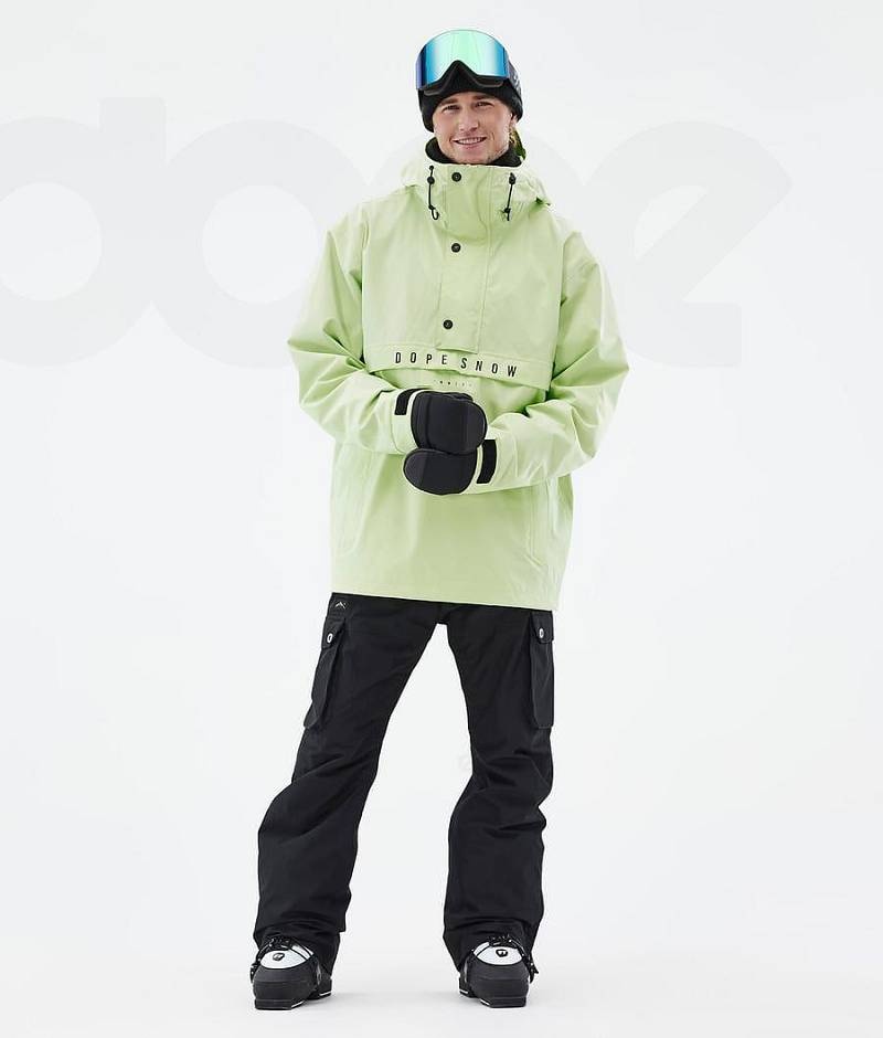 Light Green Men's Dope Legacy Ski Jackets | India_D2101