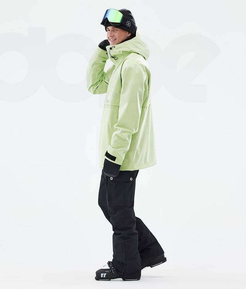 Light Green Men's Dope Legacy Ski Jackets | India_D2101