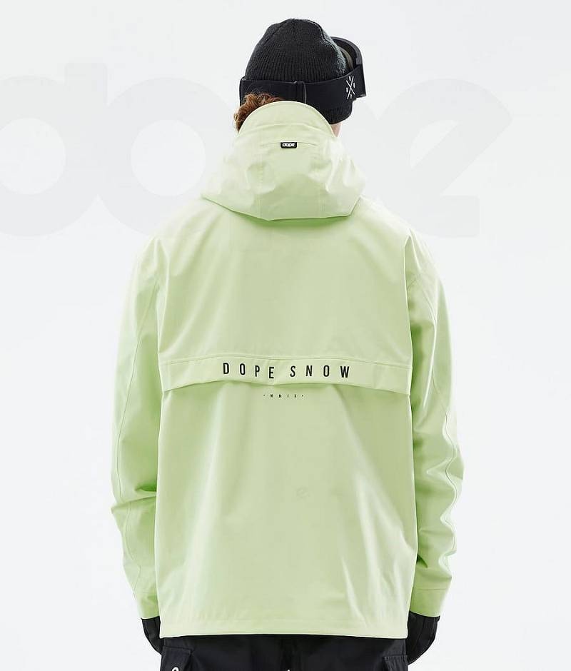 Light Green Men's Dope Legacy Ski Jackets | India_D2101