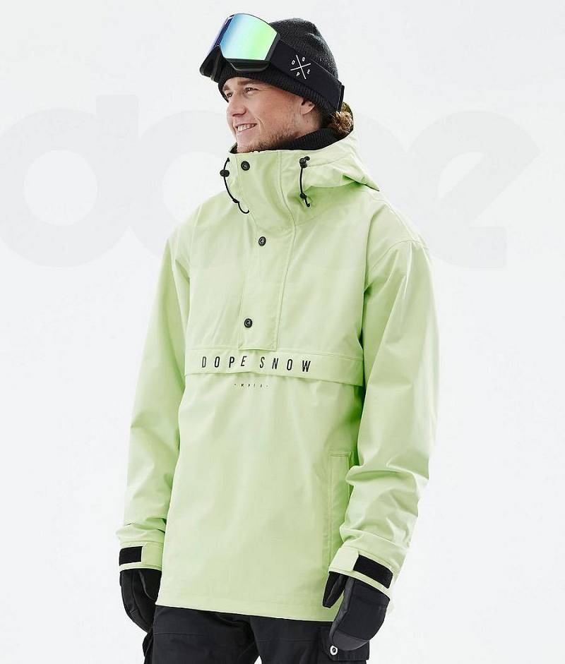 Light Green Men\'s Dope Legacy Ski Jackets | India_D2101