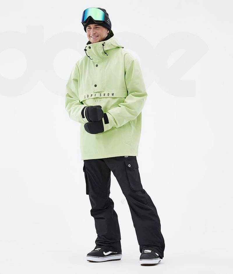 Light Green Men's Dope Legacy Snowboard Jackets | India_D2118