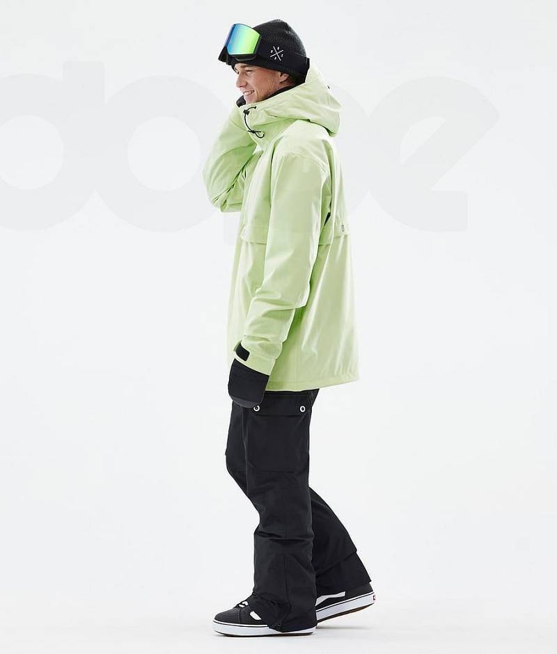 Light Green Men's Dope Legacy Snowboard Jackets | India_D2118